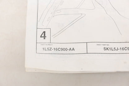 New OEM Ford 1L5Z-16C900-AA Front Hood Bug Guard NOS
