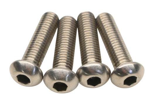 Aftermarket YR027-20 M8-1.25x30 Button Head Socket Screws Qty 4 NOS
