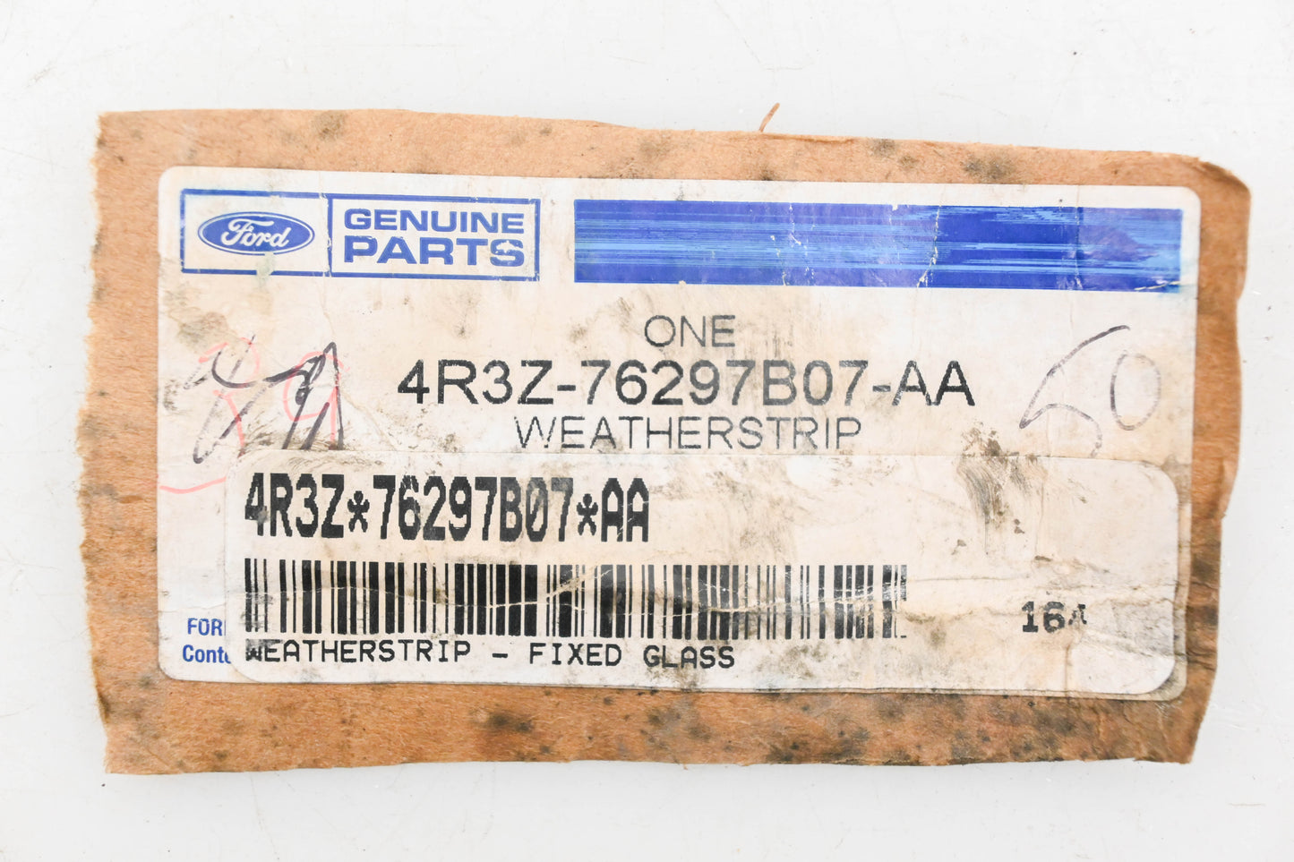 New OEM Ford 4R3Z-76297B07-AA Driver Side Quarter Window Weatherstrip NOS