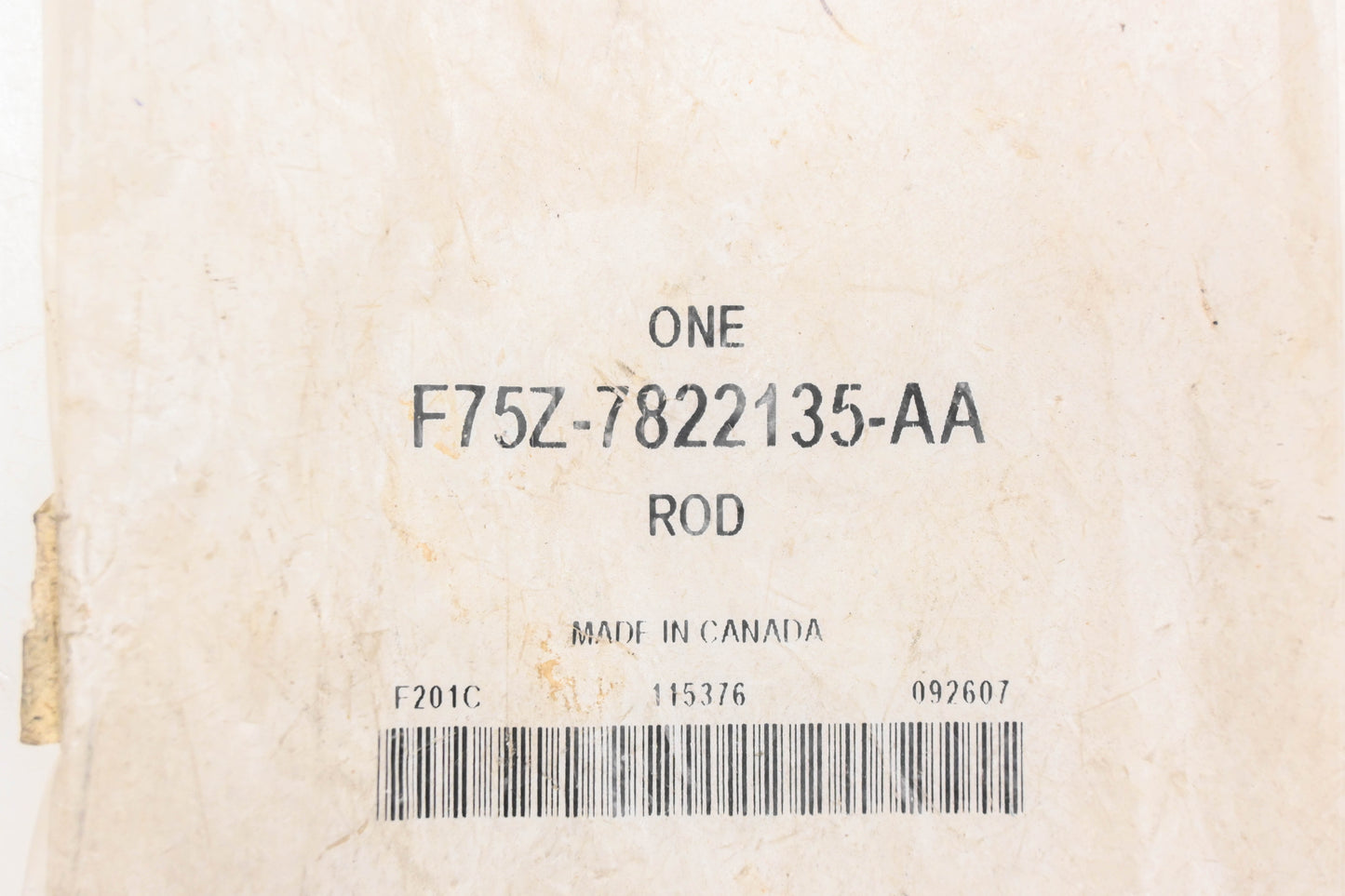 New OEM Ford F75Z-7822135-AA Door Latch Control Rod NOS