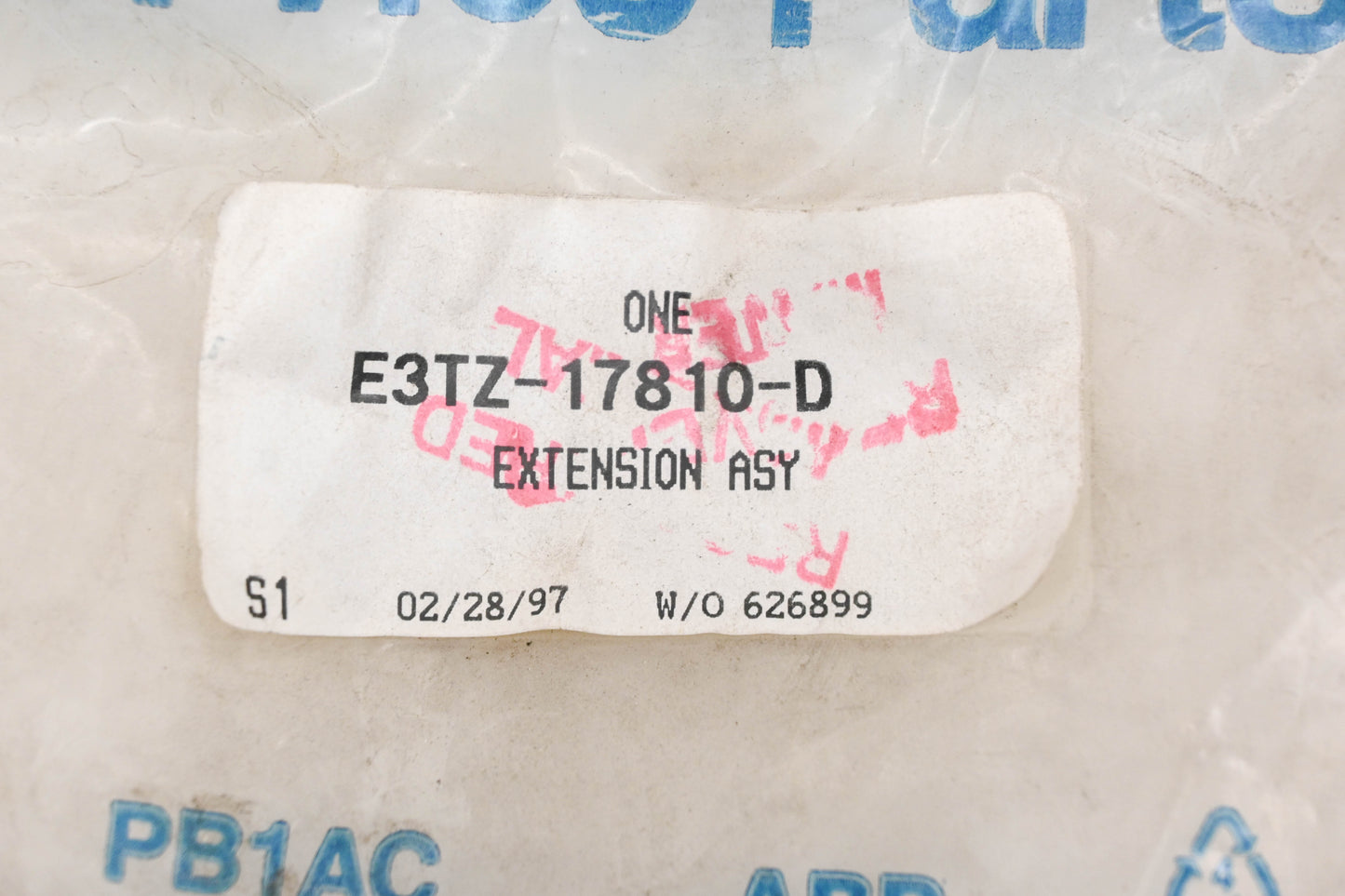 New OEM Ford E3TZ-17810-D Left Rear Bumper Extension NOS
