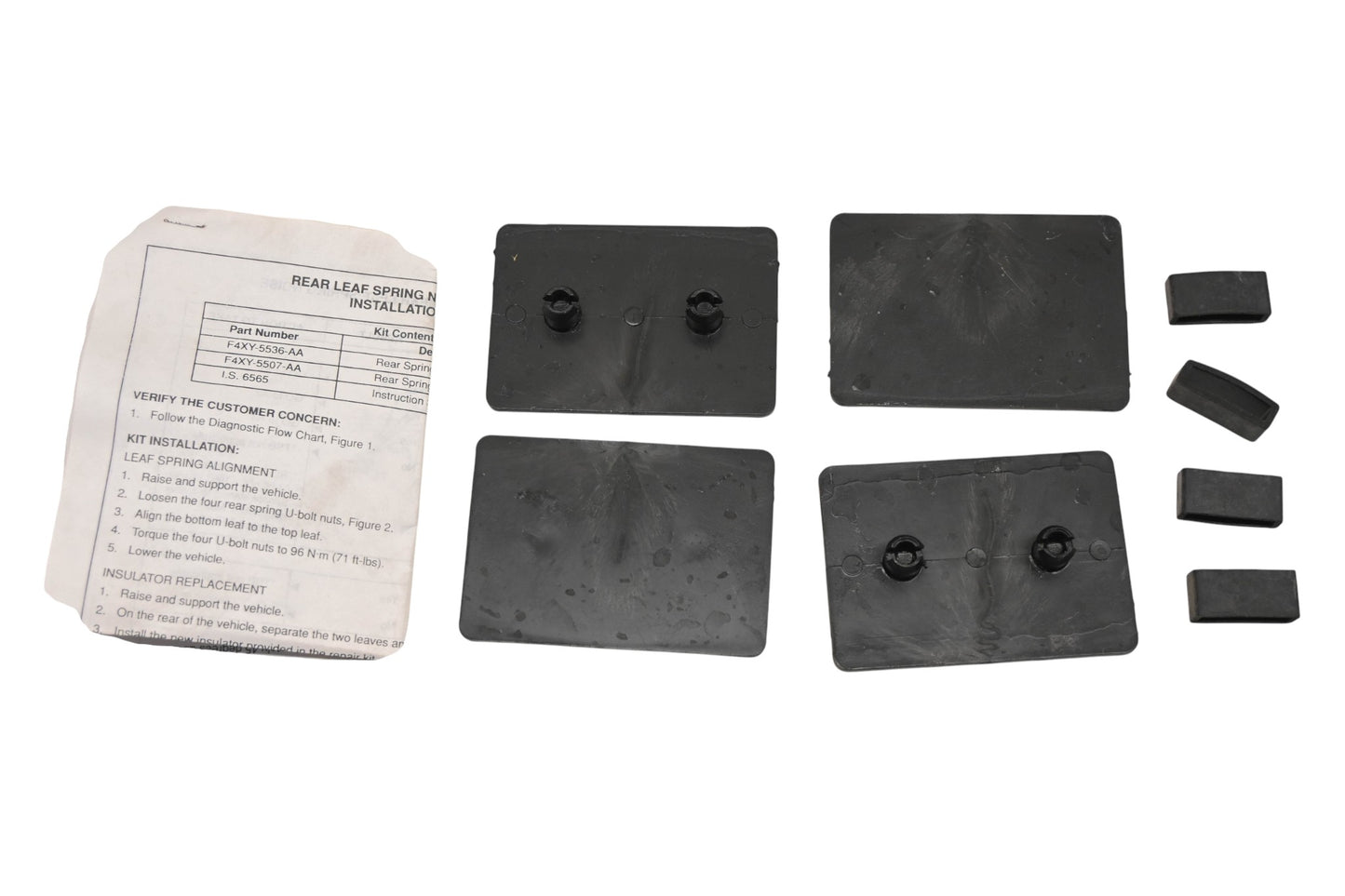 New OEM Ford F4XY-5536-A Rear Suspension Upper Insulator Kit NOS