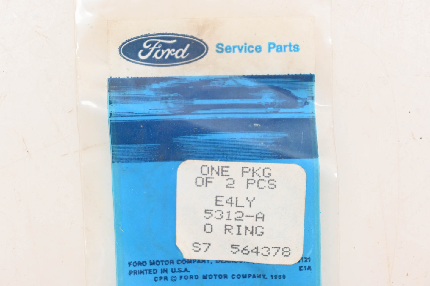 New OEM Ford E4LY-5312-A O-Rings Qty 2 NOS