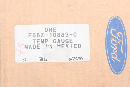 New OEM Ford F58Z-10883-C, F48F-10970-A, F48F-10E853-DB Temperature Gauge NOS