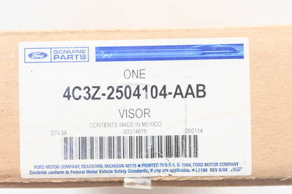 New OEM Ford 4C3Z-2504104-AAB Passenger Side Sun Visor NOS