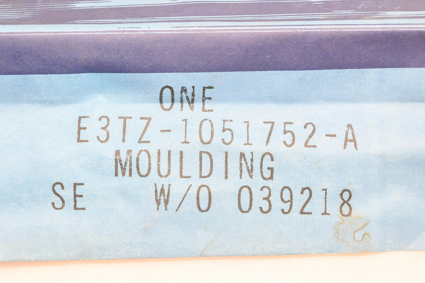 New OEM Ford E3TZ-1051752-A Tan Inner Molding NOS