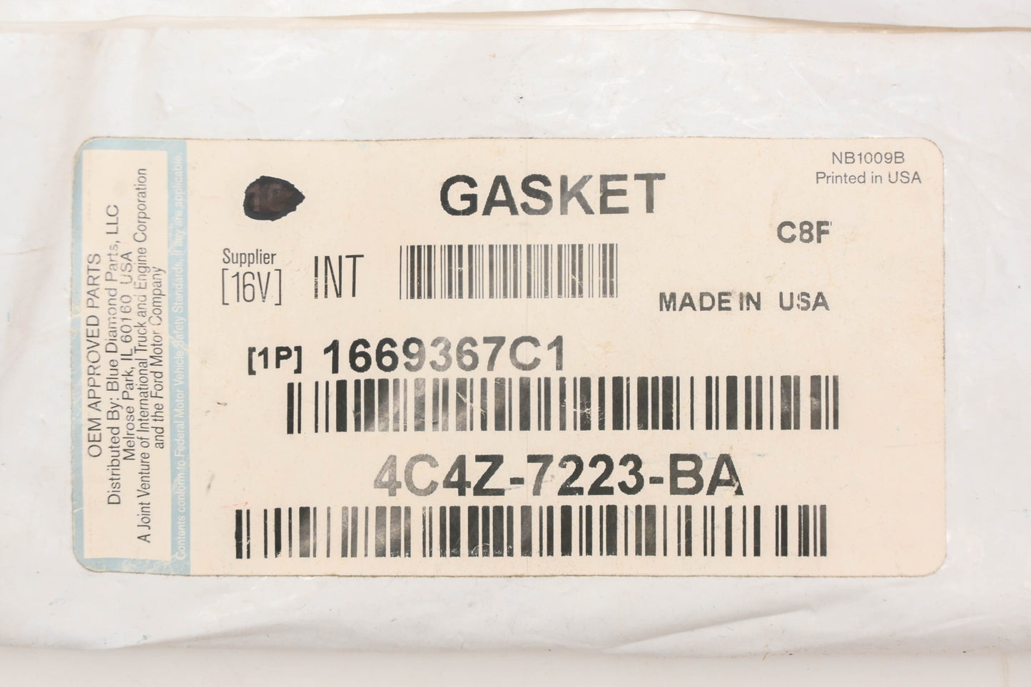 International 1669367C1, 4C4Z-7223-BA Shift Lever Housing Gaskets Qty 4 NOS