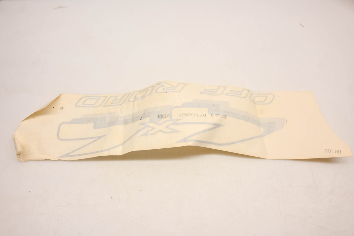 New OEM Ford YL3Z-9925622-AAE, F65B-16720-AB Passenger Side 4x4 Off Road Decal NOS