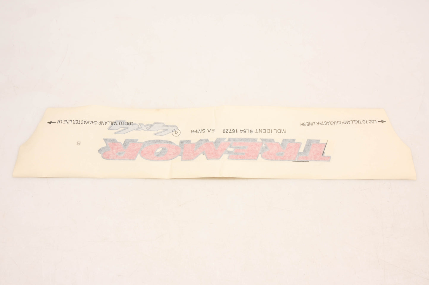 New OEM Ford 6L5Z-9925622-EA, 6L54-16720-EA Tremor 4x4 Decal NOS