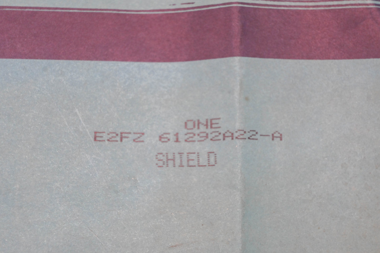 New OEM Ford E2FZ-61292A22-A Right Quarter Panel Shield NOS