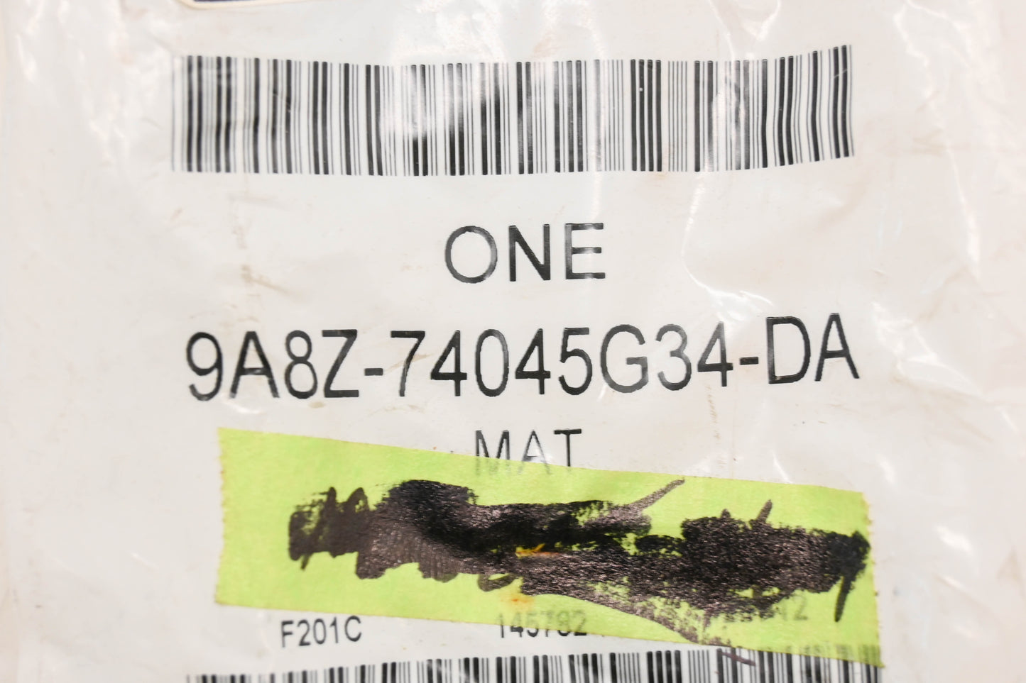 New OEM Ford 9A8Z-74045G34-DA Cup Holder Mat NOS