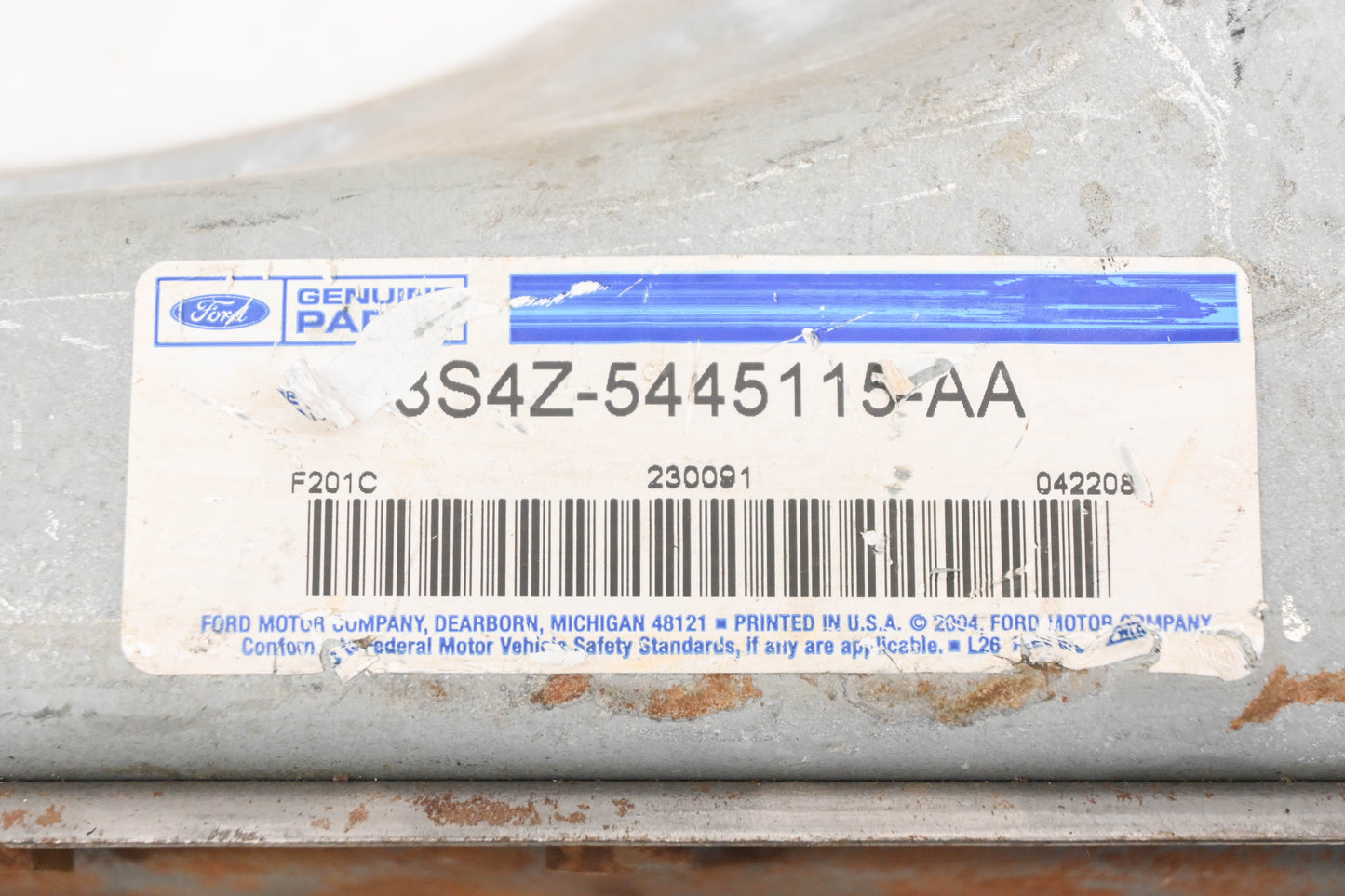 New OEM Ford 3S4Z-5445115-AA Left Compartment Drain Trough Panel NOS