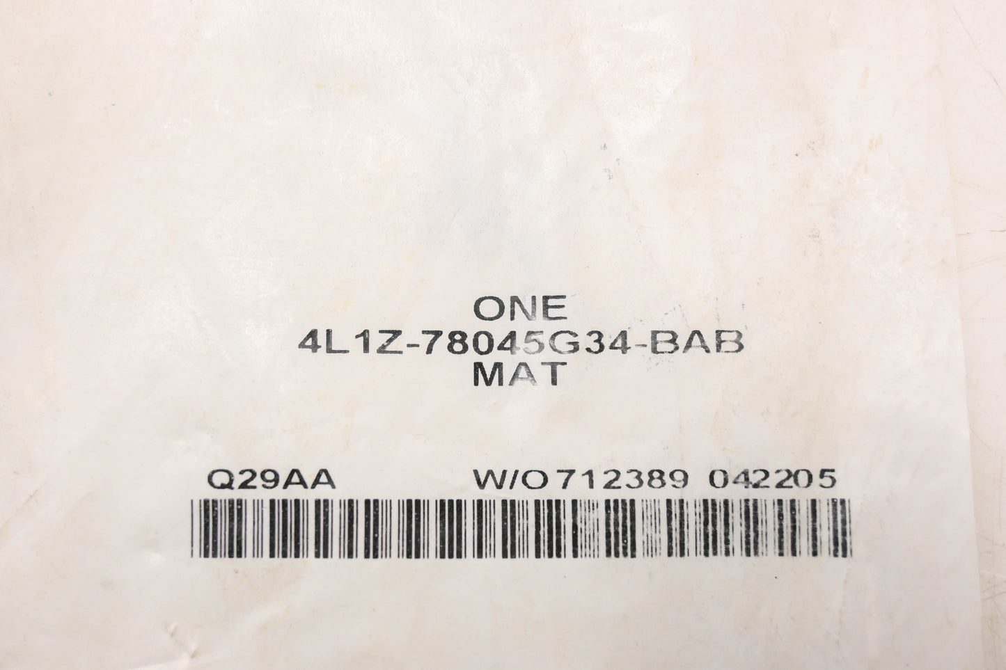 New OEM Ford 4L1Z-78045G34-BAB Mat NOS