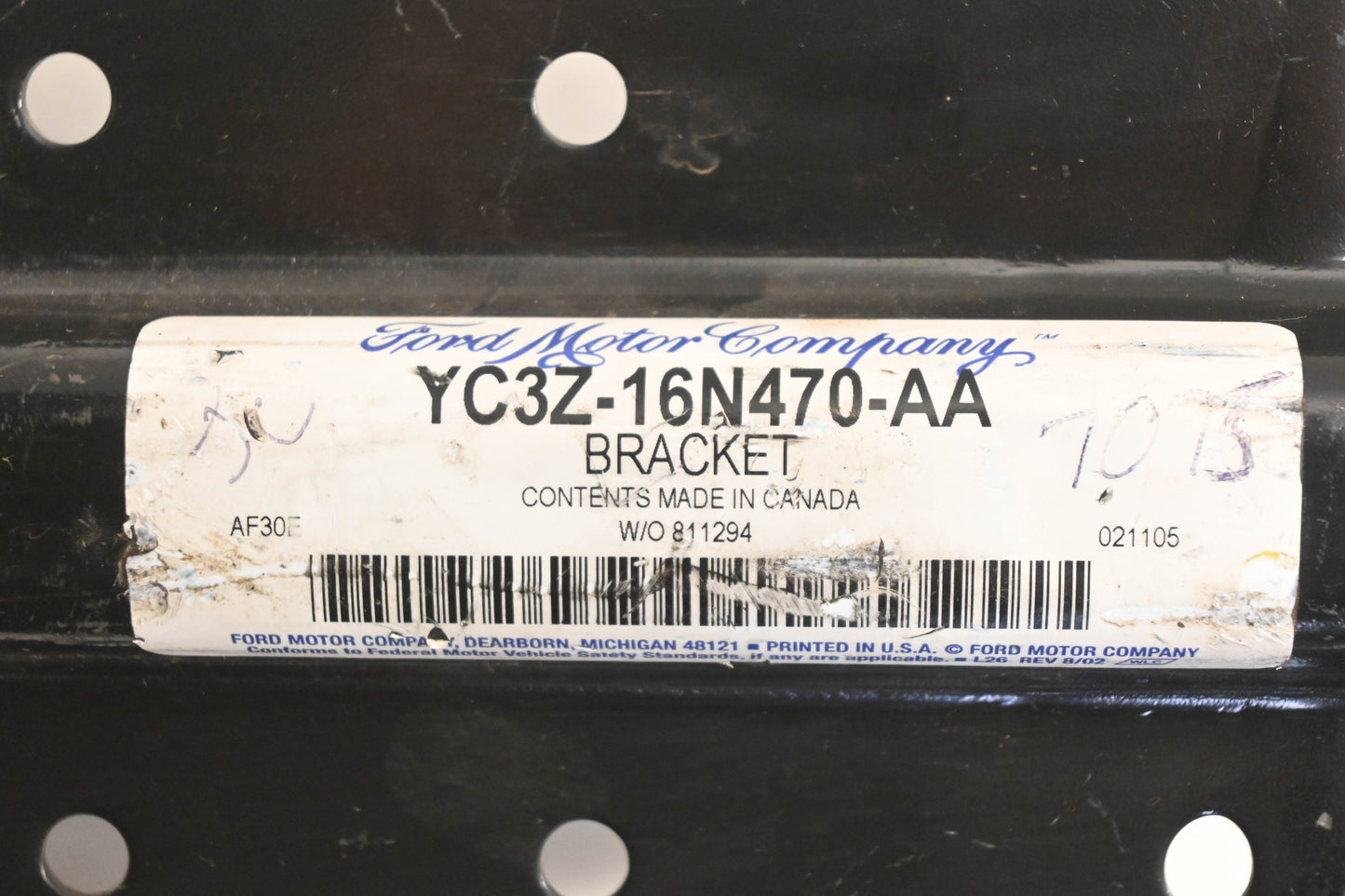 New OEM Ford YC3Z-16N470-AA Bracket NOS