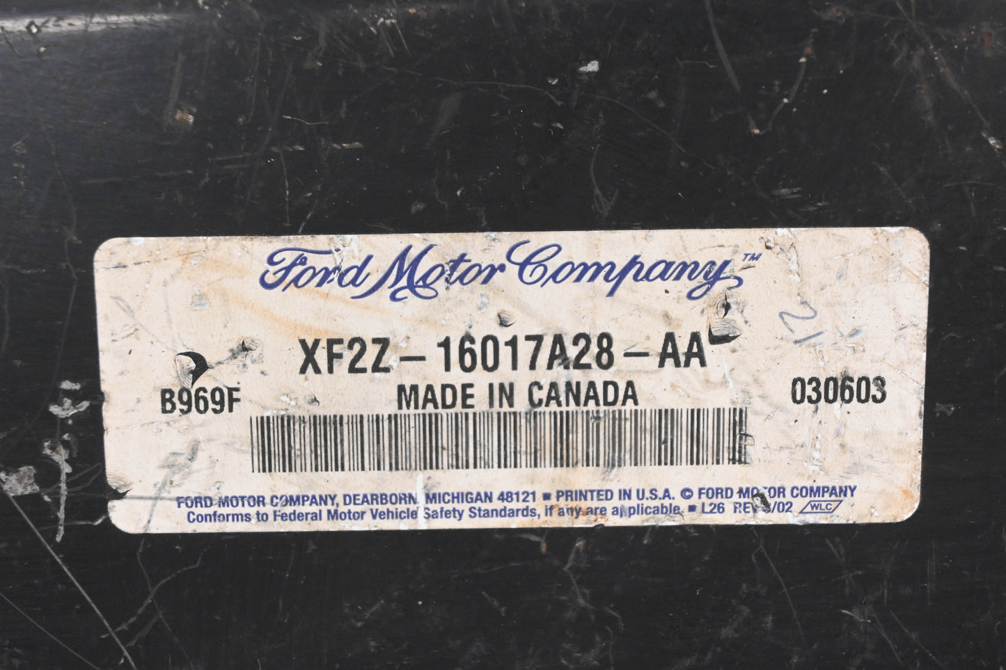 New OEM Ford XF2Z-16017A28-AA Instrument Panel Reinforcement NOS