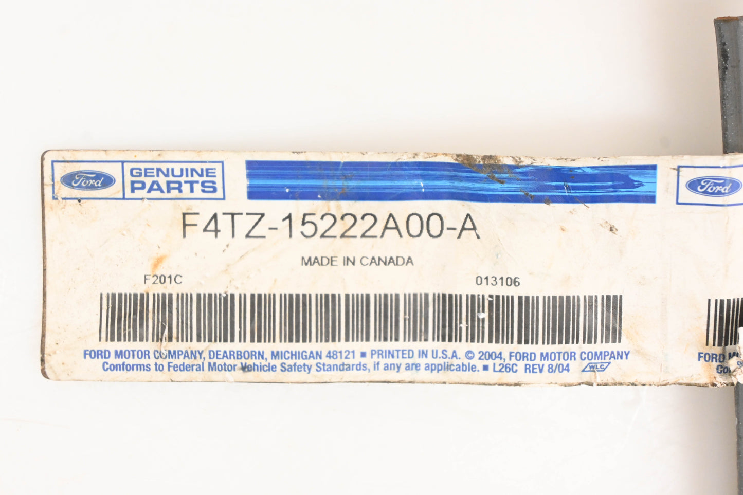 New OEM Ford F4TZ-15222A00-A Right Rear Upper Run Channel Retainer NOS