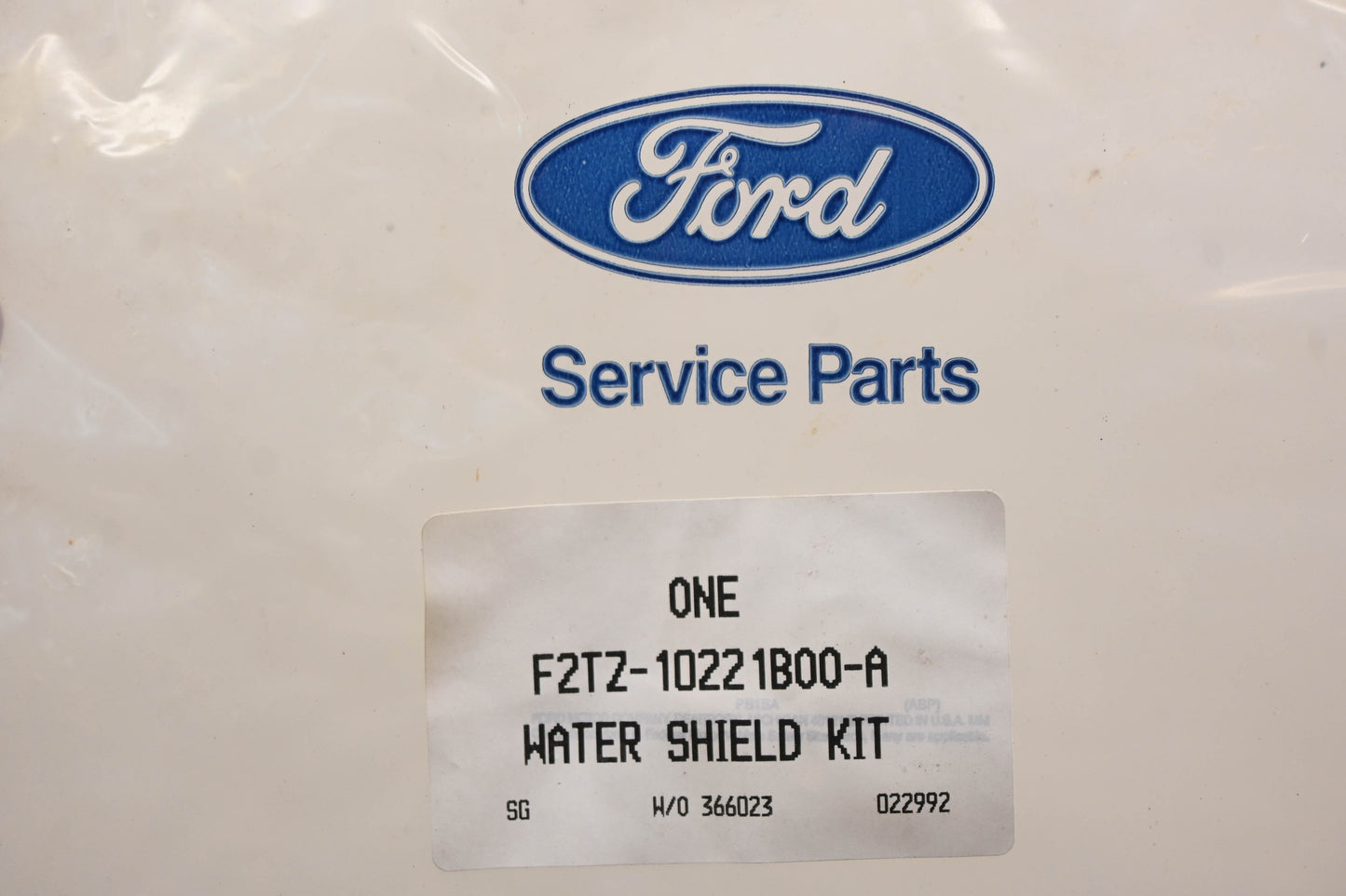 New OEM Ford F2TZ-10221B00-A Door Latch Cable Water Shield Kit NOS
