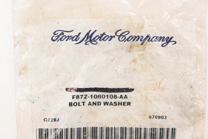 New OEM Ford F87Z-1060108-AA Hex Head Bolt And Washer NOS