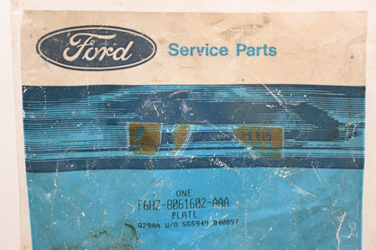 New OEM Ford F6HZ-8061602-AAA, F6HT-8061602-AAW Daimler Plate NOS