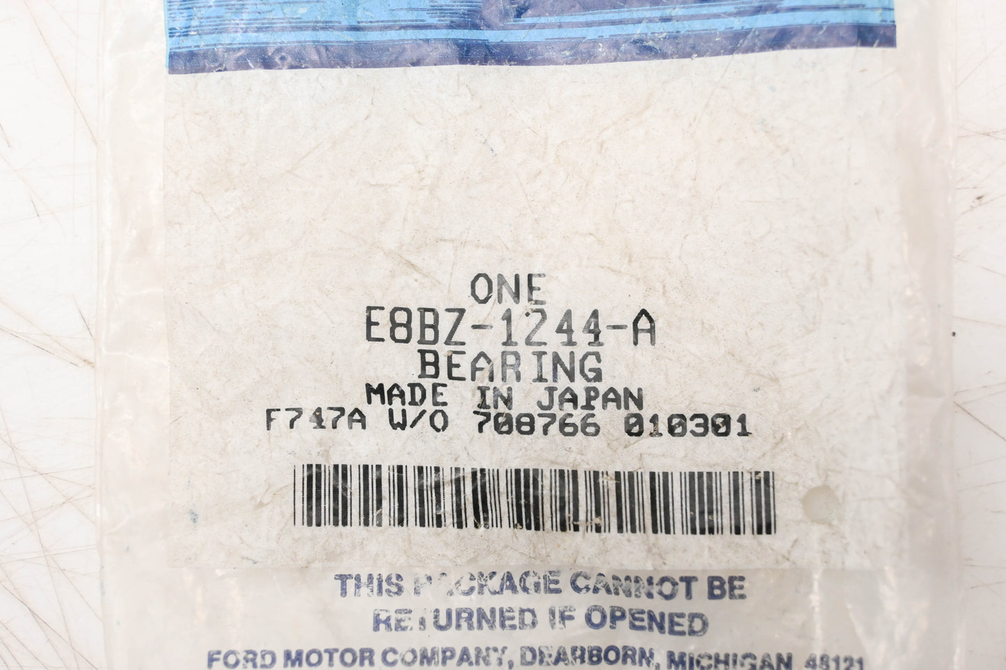 New OEM Ford E8BZ-1244-A Rear Wheel Bearing Assembly NOS