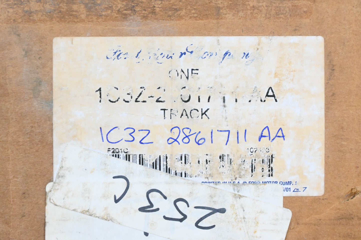 New OEM Ford 1C3Z-2861711-AA Power Seat Track Assembly NOS