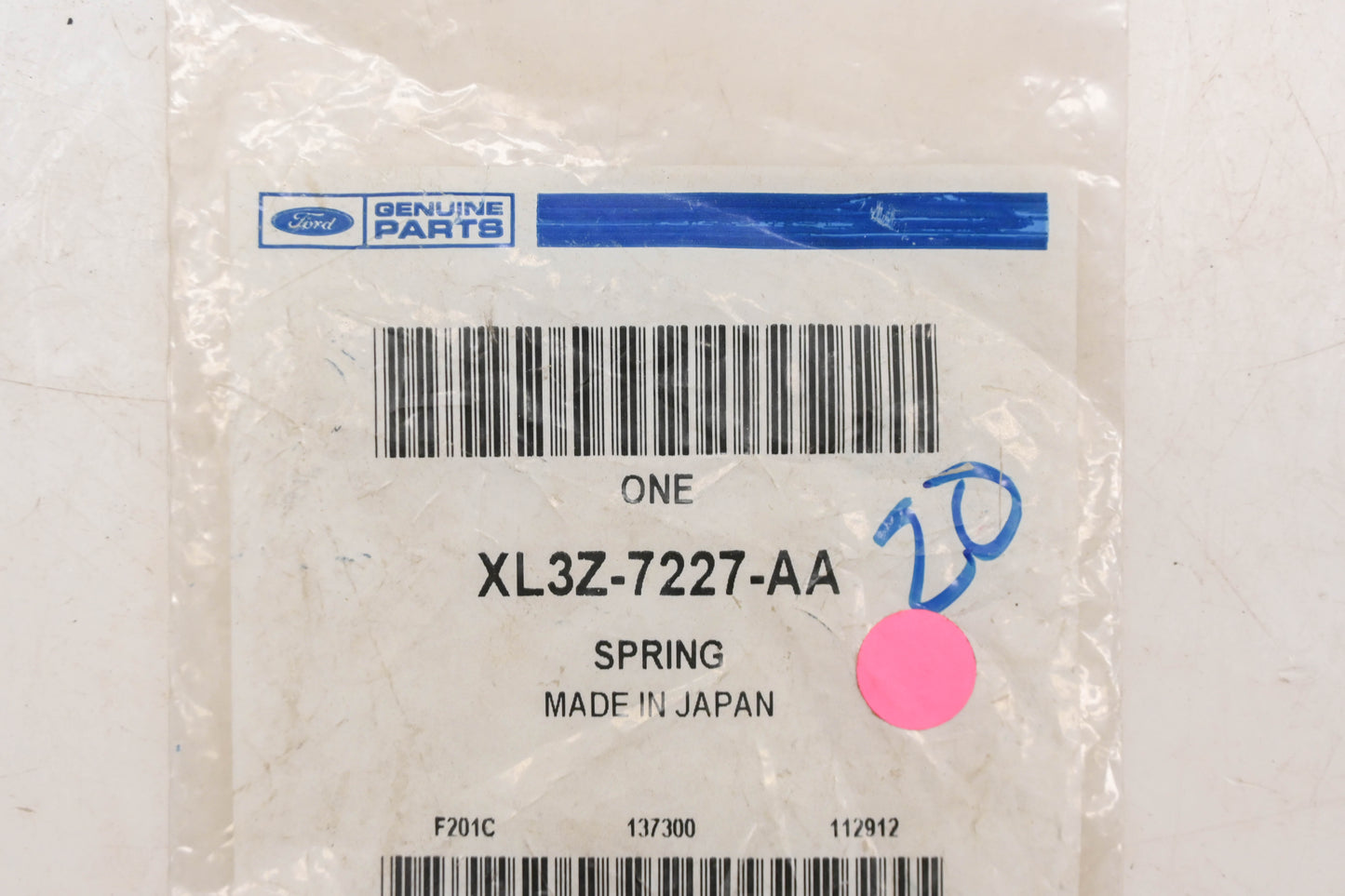 New OEM Ford XL3Z-7227-AA Gear Change Lever Spring NOS