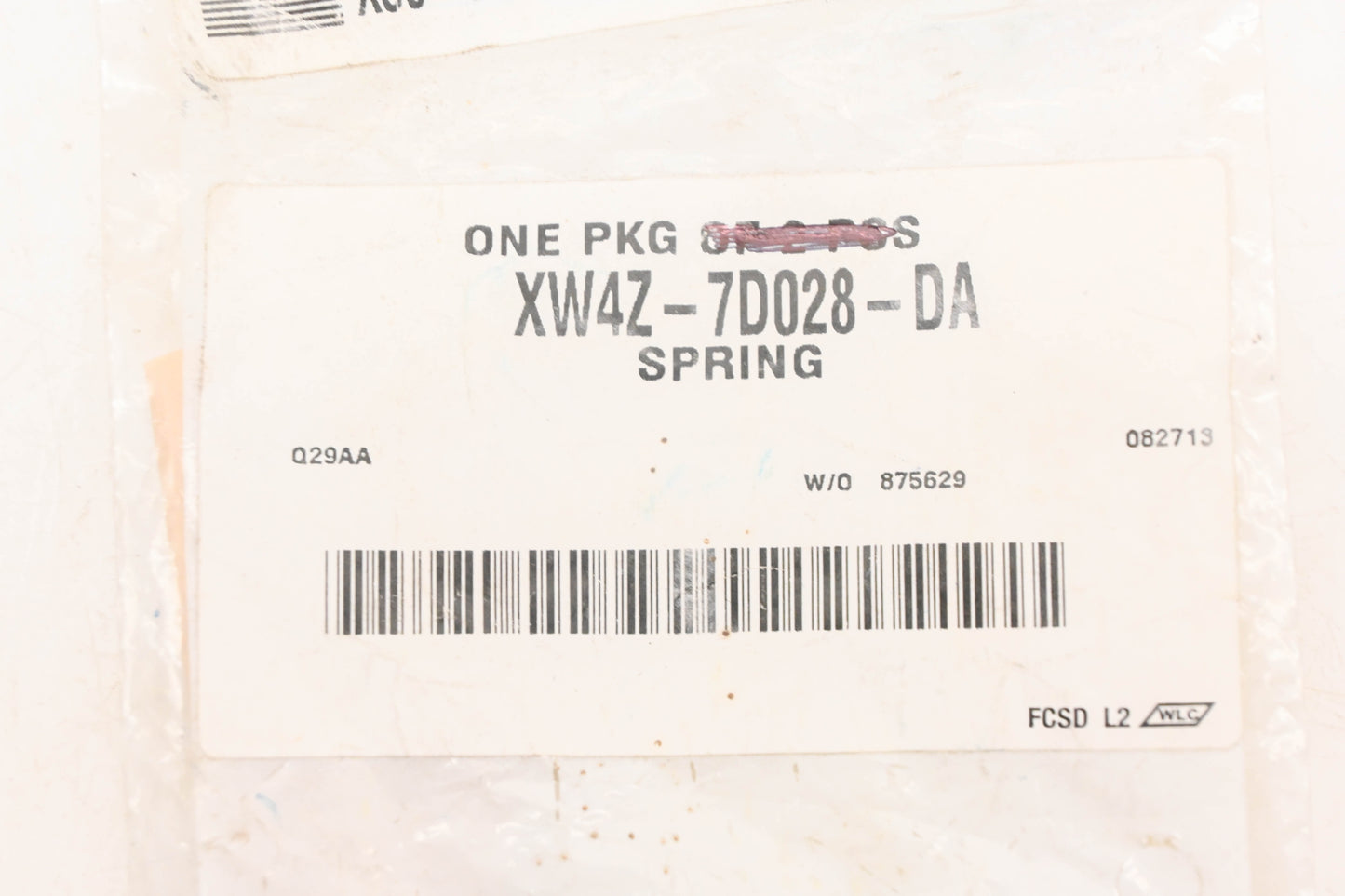 New OEM Ford XW4Z-7D028-DA Return Spring NOS
