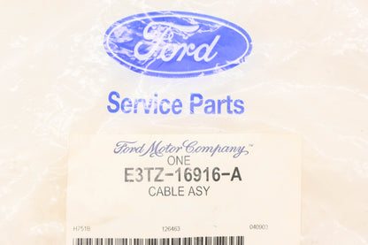New OEM Ford E3TZ-16916-A Hood Release Cable Assembly NOS