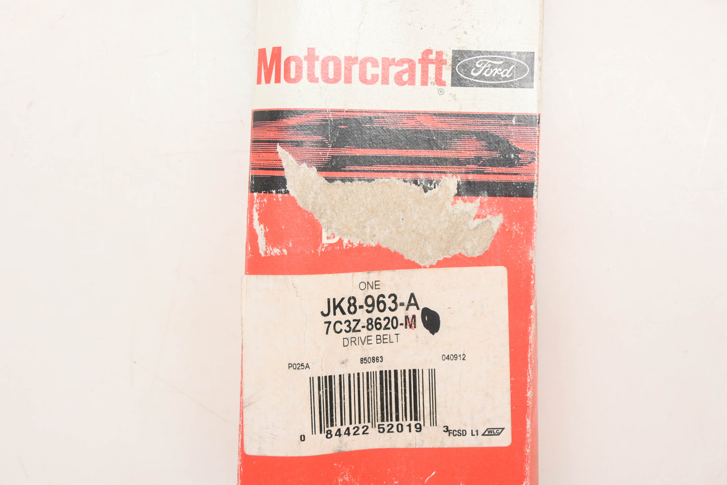 New OEM Motorcraft JK8-863-A, 7C3Z-86230-M, JK8963A Serpentine Belt NOS