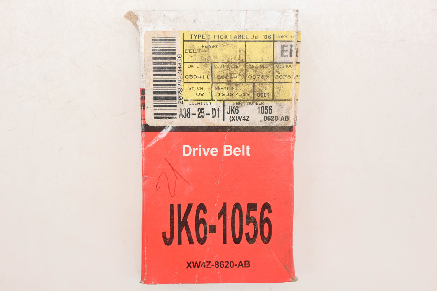 New OEM Motorcraft JK6-1056, XW4Z-8620-AB, JK61056 Serpentine Belt NOS