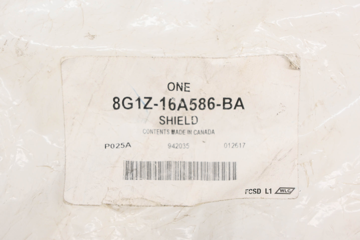 New OEM Ford 8G1Z-16A586-BA Front Right Mud Guard Splash Shield NOS