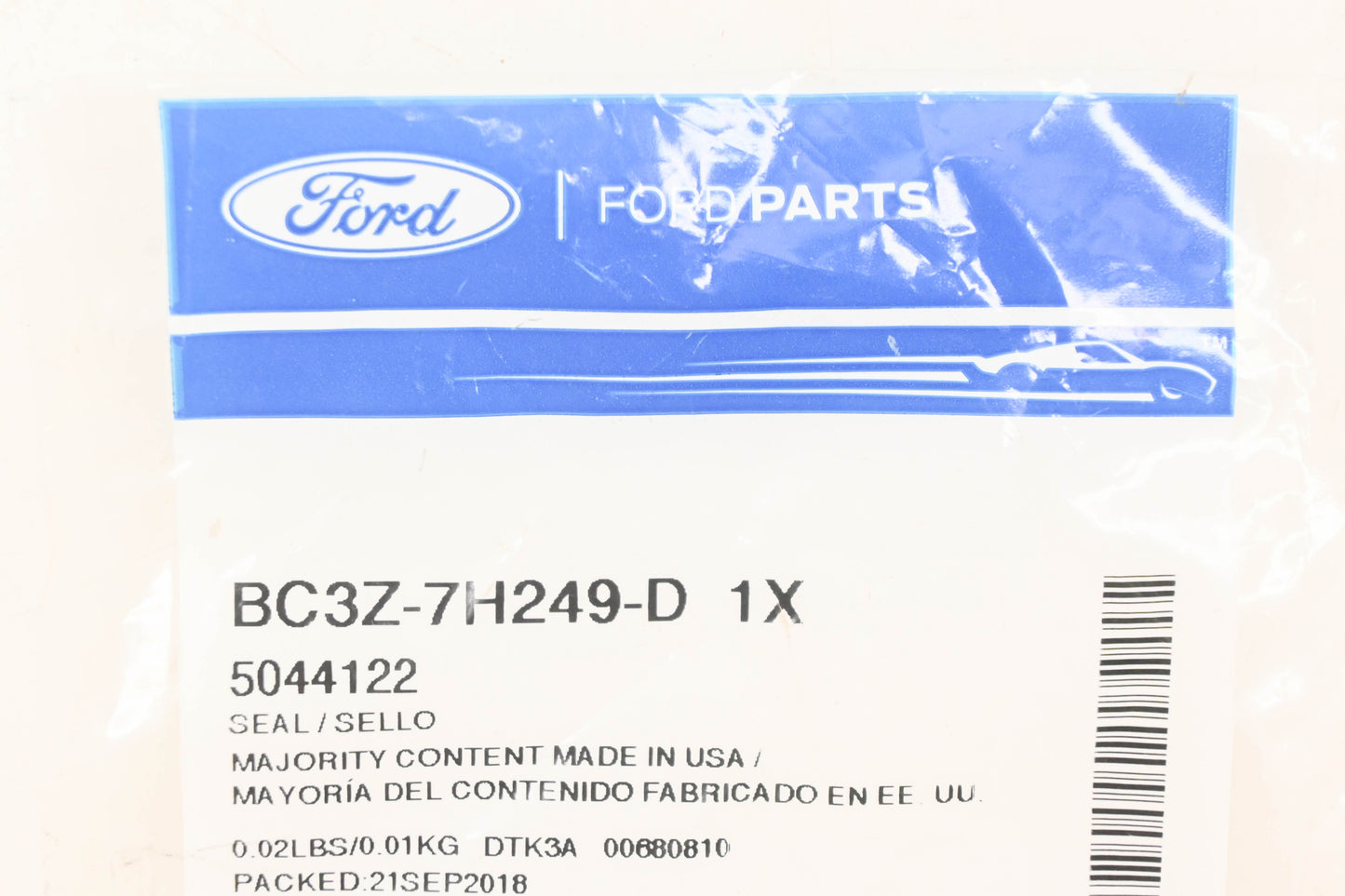 New OEM Ford BC3Z-7H249-D Seal NOS