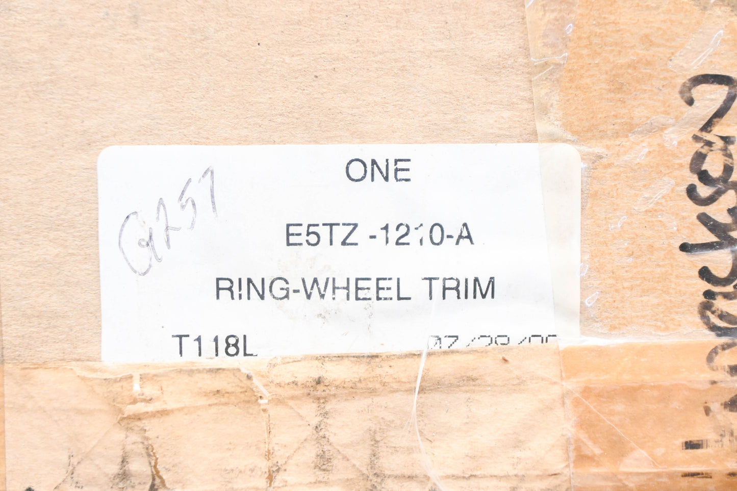 New OEM Ford E5TZ-1210-A Wheel Hub Trim Ring NOS