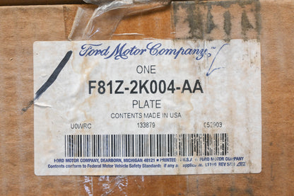 New OEM Ford F81Z-2K004-AA Brake Dust Shield Backing Plate NOS