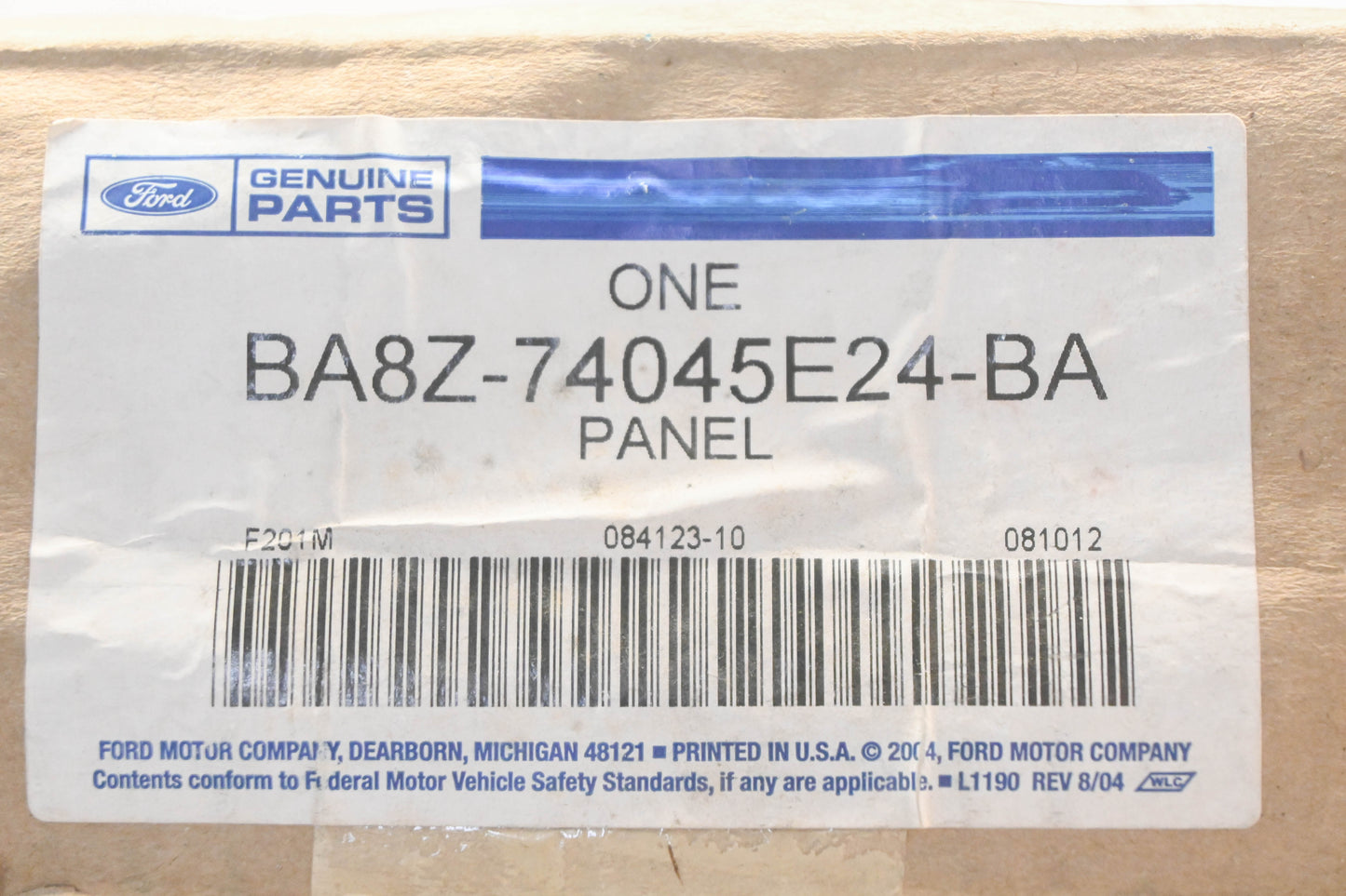 New OEM Ford BA8Z-74045E24-BA Rear Center Console Trim Panel NOS
