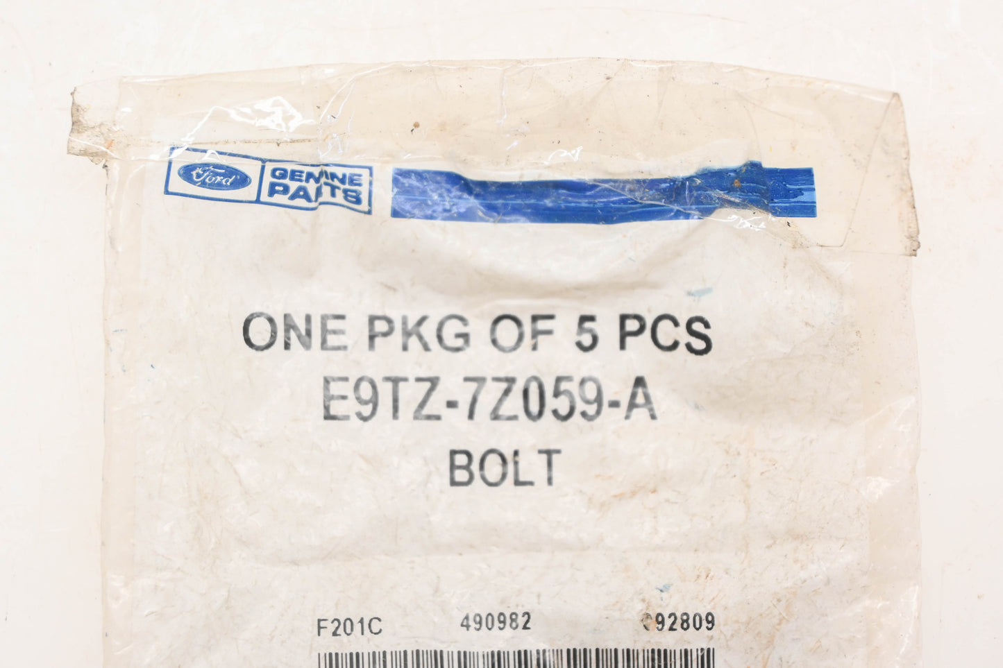 New OEM Ford E9TZ-7Z059-A Thru Hole Bolts Qty 5 NOS