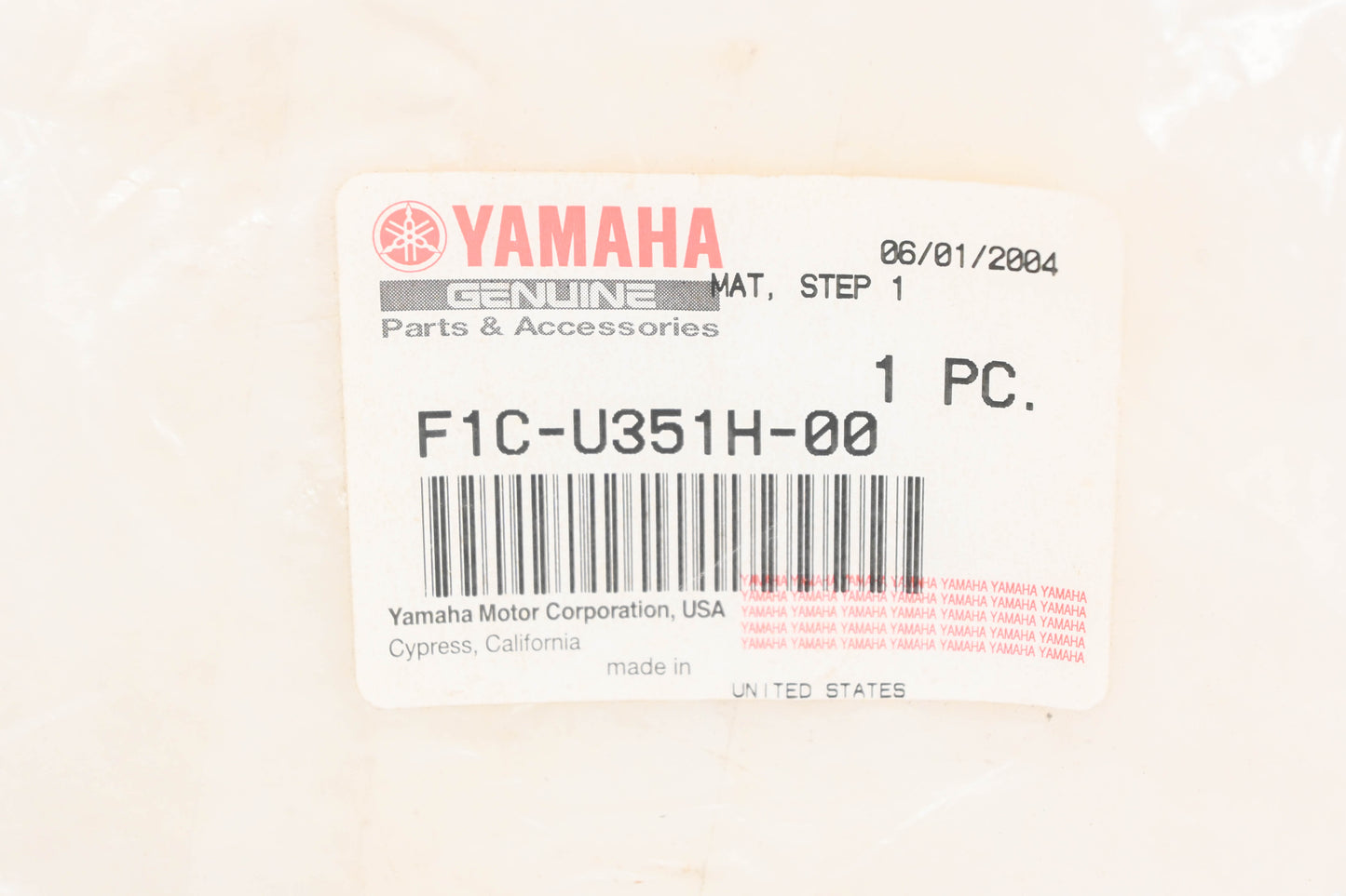 New OEM Ford F1C-U351H-00-00 White Left Step Mat NOS