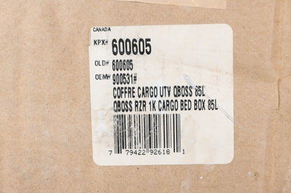Quadboss 600605 UTV Cargo Bed Storage Box NOS