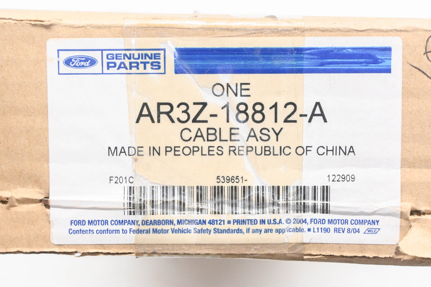 New OEM Ford AR3Z-18812-A Antenna Cable Assembly NOS