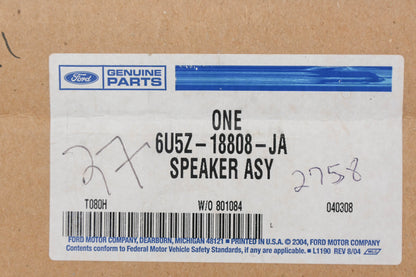 New OEM Ford 6U5Z-18808-JA, 6U5T-18808-JA Front Door Speaker 25w 4ohm Assembly NOS