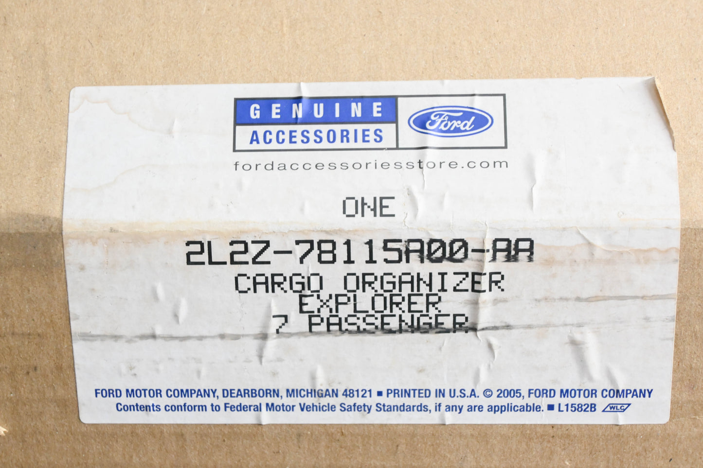 New OEM Ford 2L2Z-78115A00-AA Cargo Accessory Tray NOS