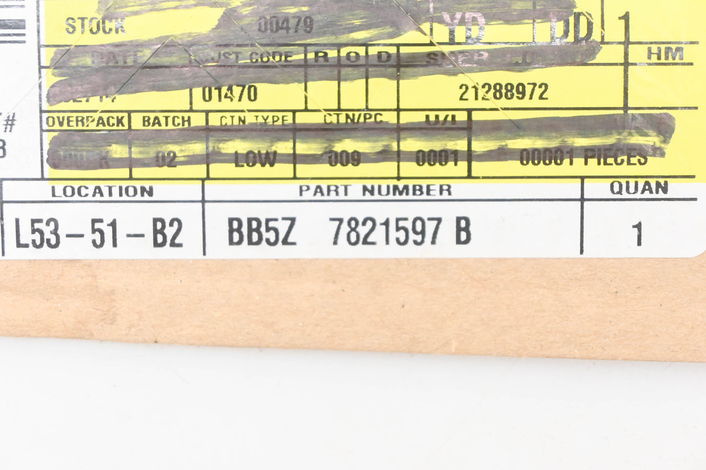 New OEM Ford BB5Z-7821597-B Front Left Window Weatherstrip Seal NOS