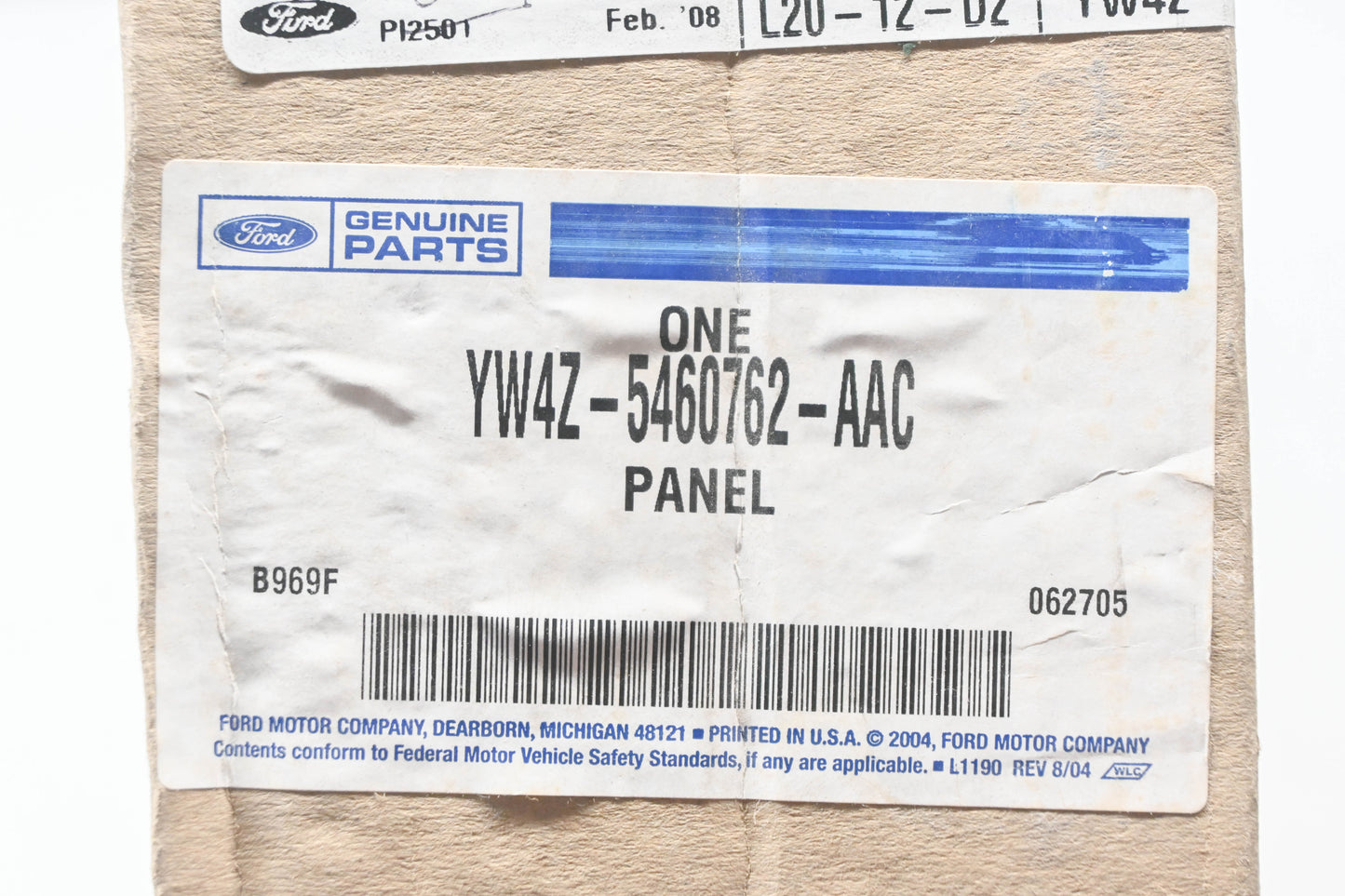 New OEM Ford YW4Z-5460762-AAC Front Seat Back Trim Panel NOS
