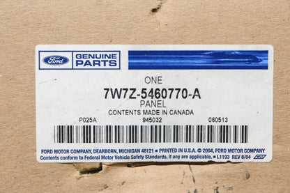 New OEM Ford 7W7Z-5460770-A Front Seat Back Trim Panel NOS