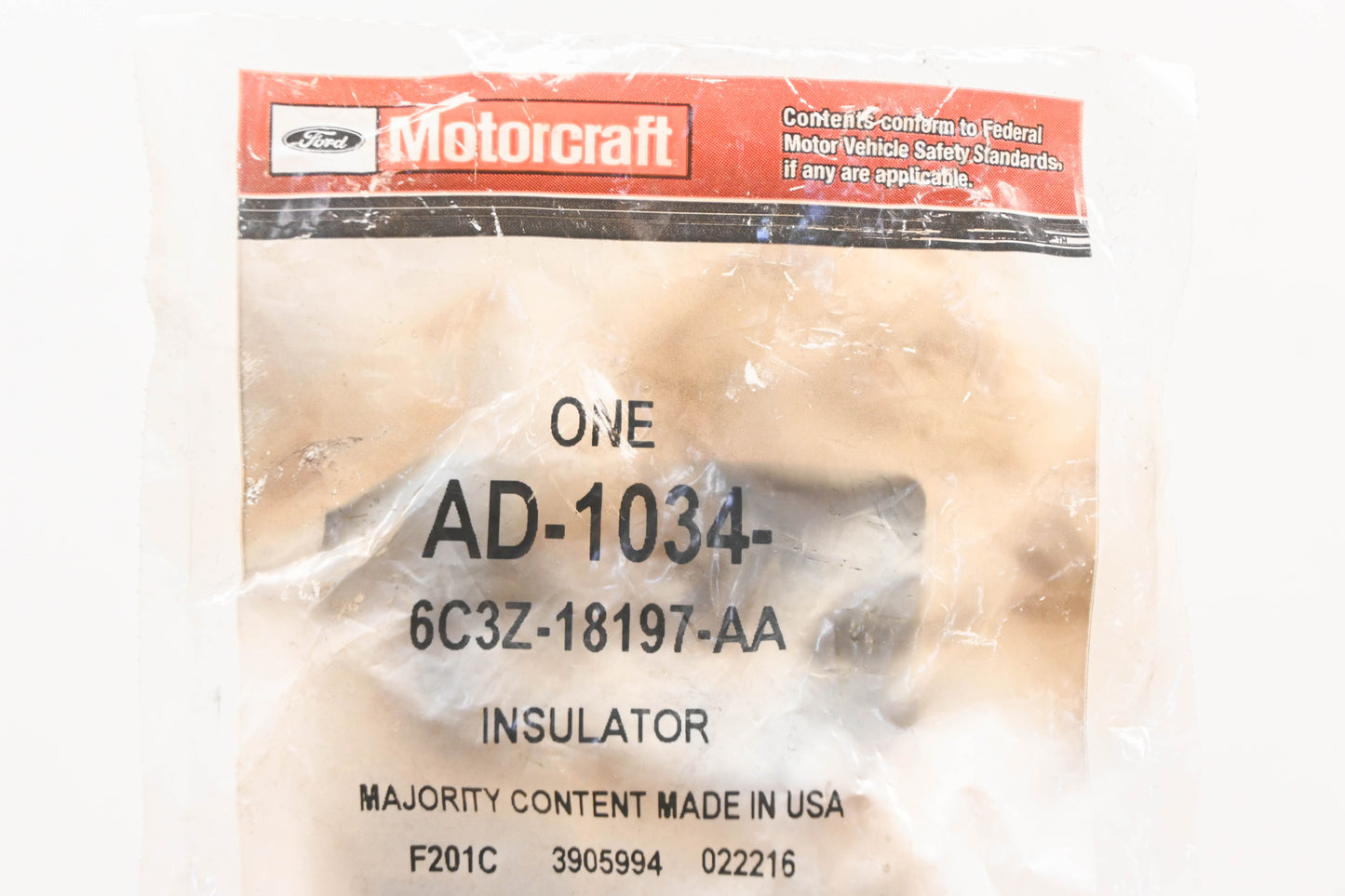 New OEM Motorcraft AD-1034, 6C3Z-18197-AA, AD1034 Shock Upper Bushing Insulator NOS