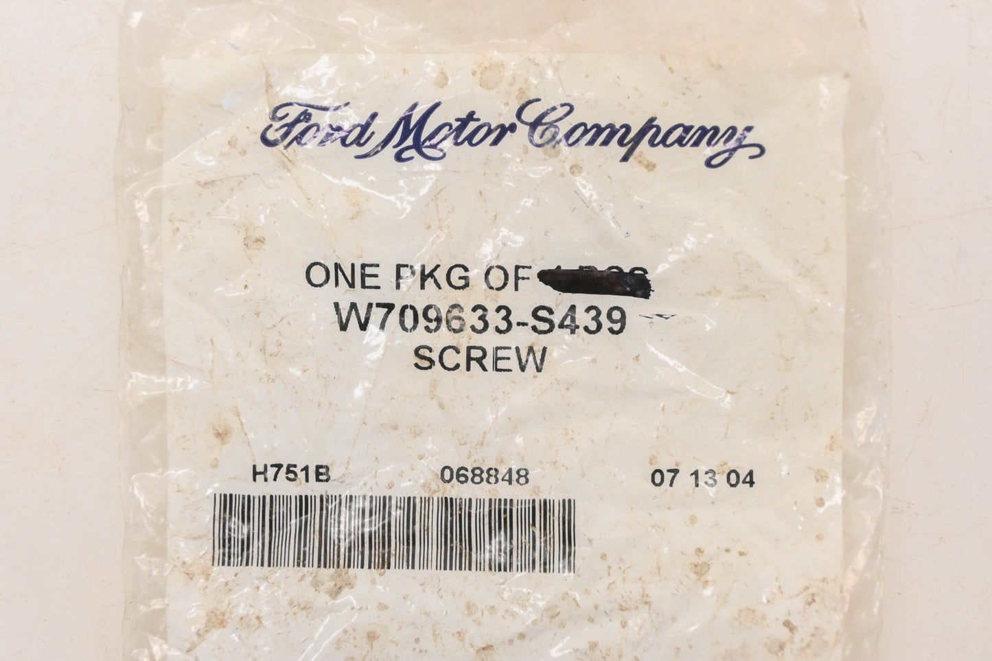New OEM Ford W709633-S439 Support Bracket Bolt With Washer NOS