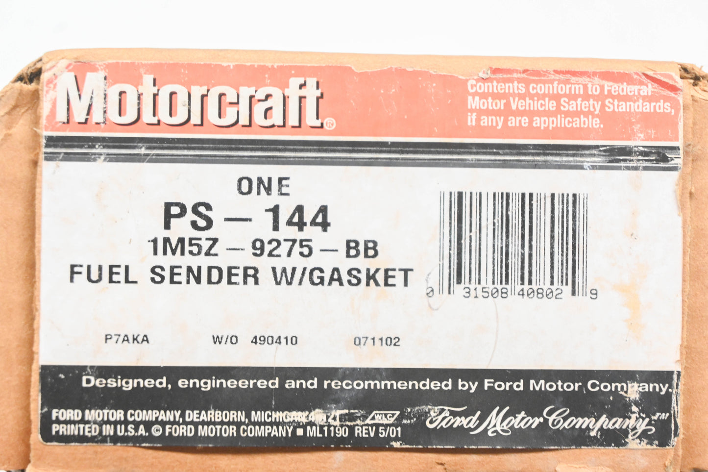 New OEM Motorcraft PS-144, 1M5Z-9275-BB, PS144 Fuel Level Sender Unit NOS