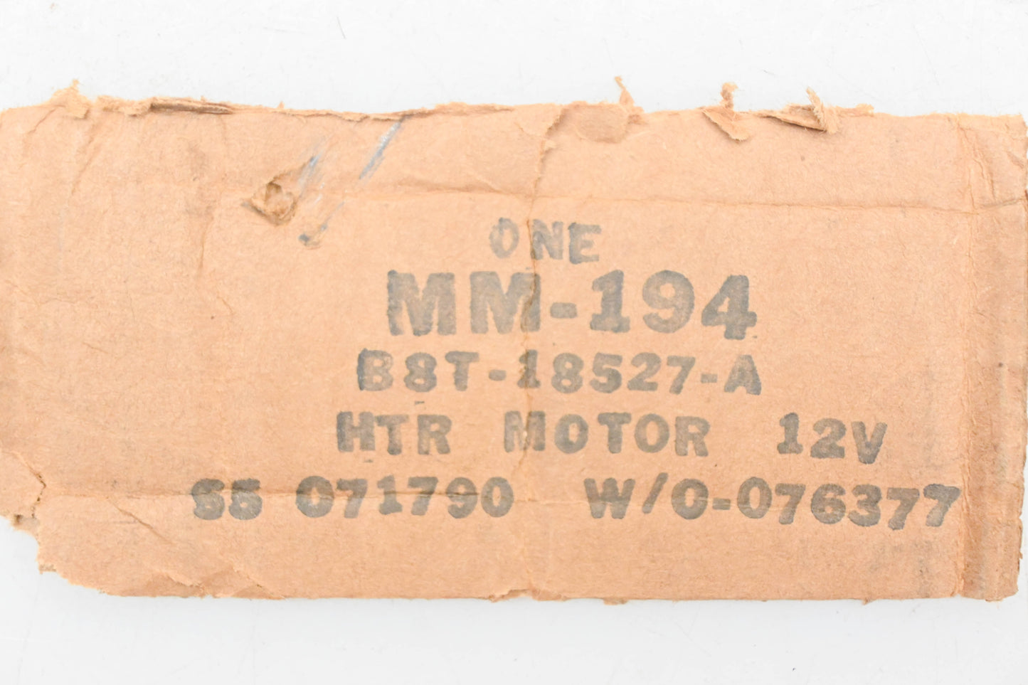 New OEM Motorcraft MM-194, B8T-18527-A, MM194 Heater Blower 12v Motor NOS