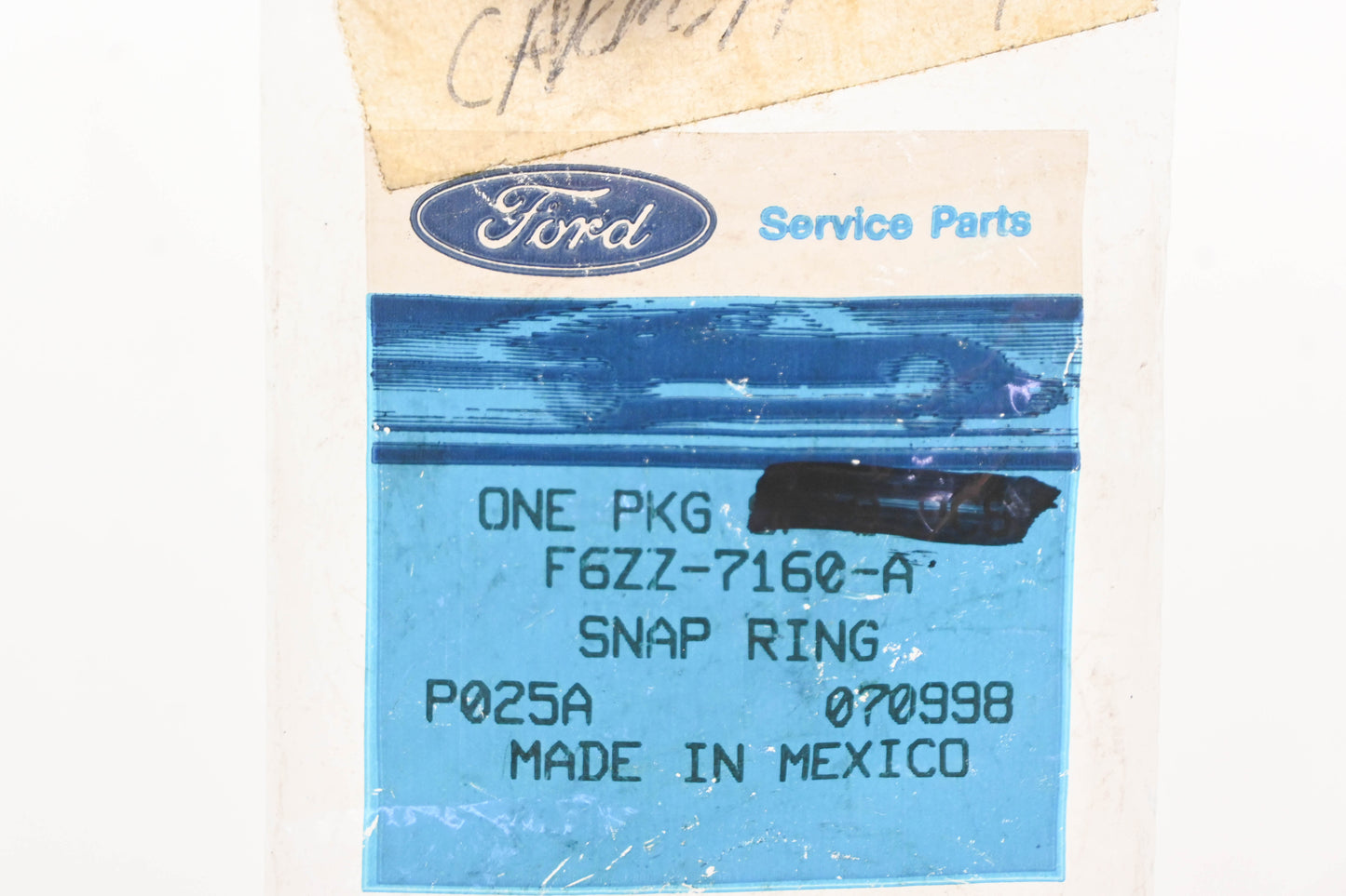 New OEM Ford F6ZZ-7160-A Snap Rings Qty 3 NOS