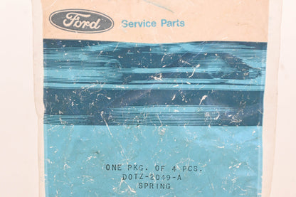 New OEM Ford D0TZ-2049-A Brake Drum Springs Qty 4 NOS